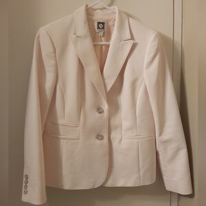 Anne Klein Size 8P Suit Sepadates Light Pink Blazer Jacket